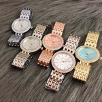 CONTENA Luxury Women's Silver Watch with Rhinestones - Stainless Steel Timepiece