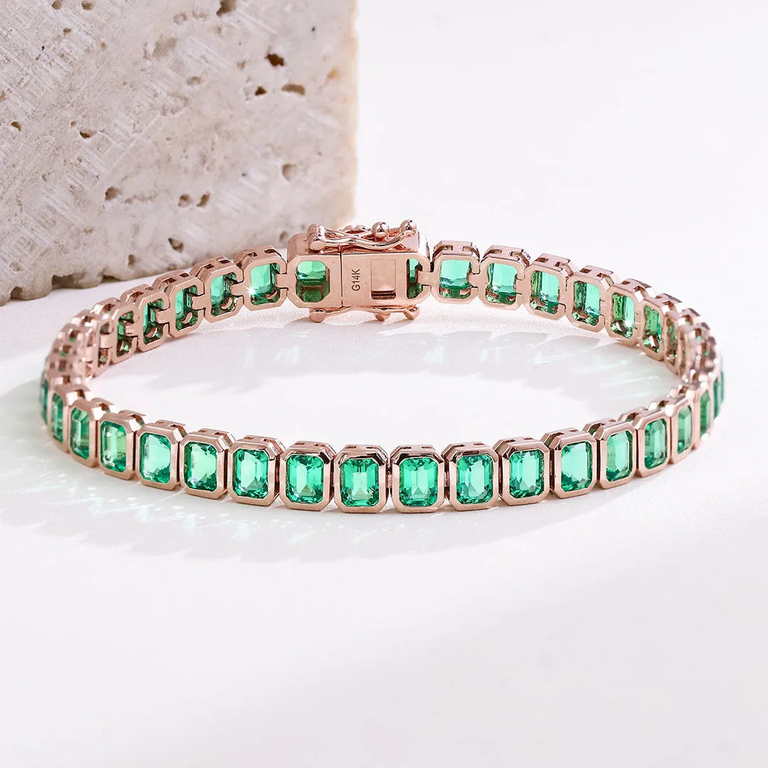 Provence fine jewelry 14K rose gold tennis bracelet