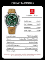 Men's Quartz Watch Waterproof - Shabdeez Store