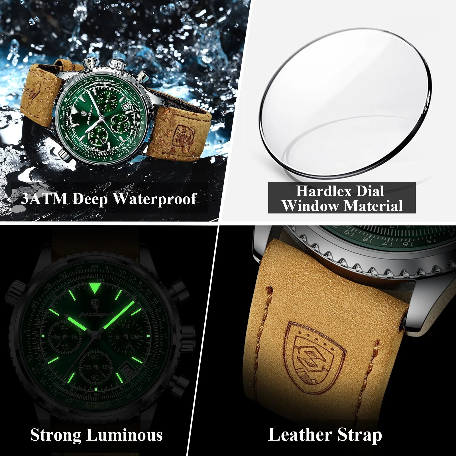 Men's Quartz Watch Waterproof - Shabdeez Store