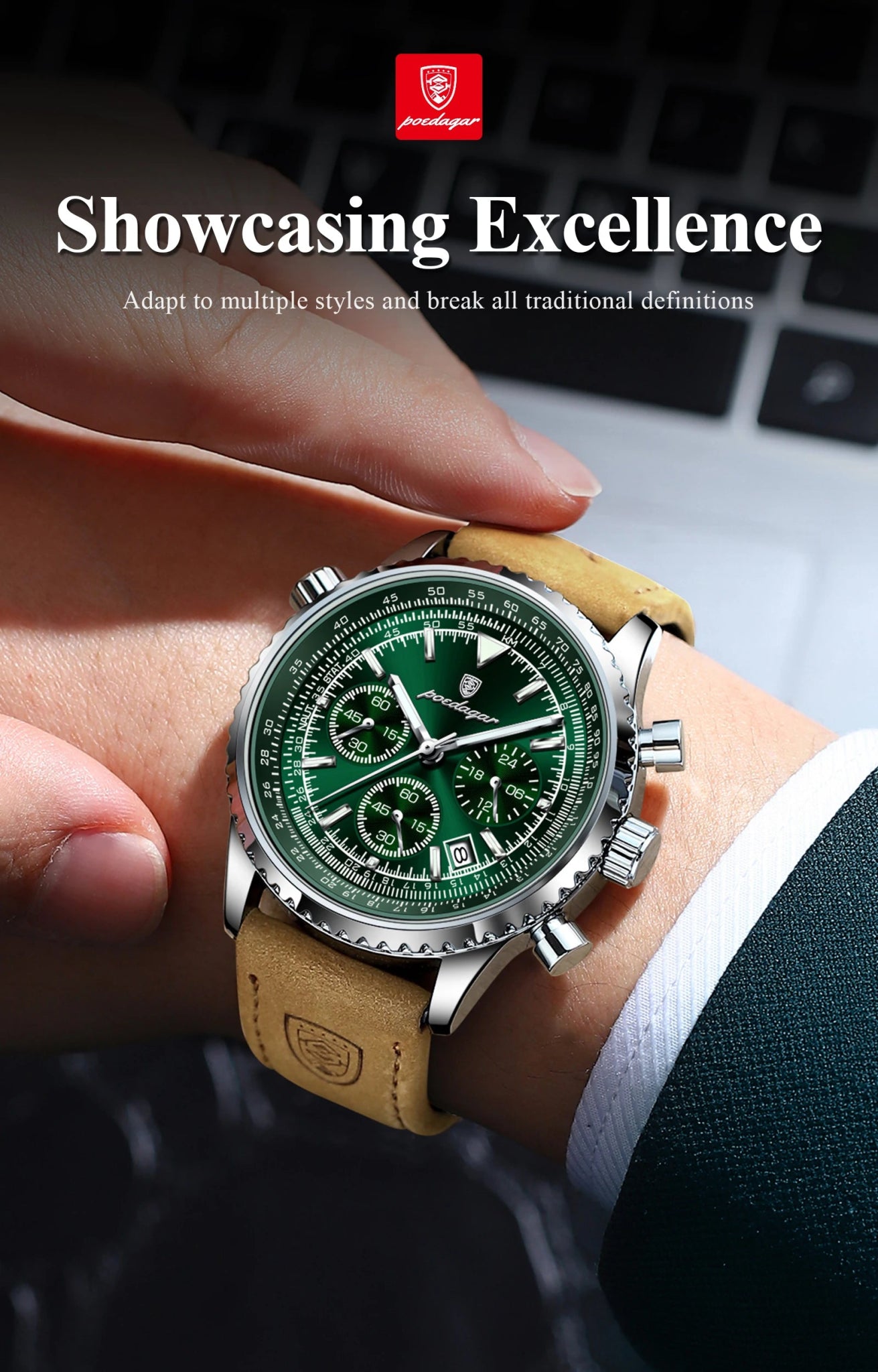 Men's Quartz Watch Waterproof - Shabdeez Store