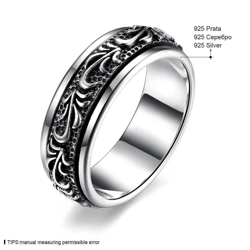 BOCAI New Real s925 pure silver Ring