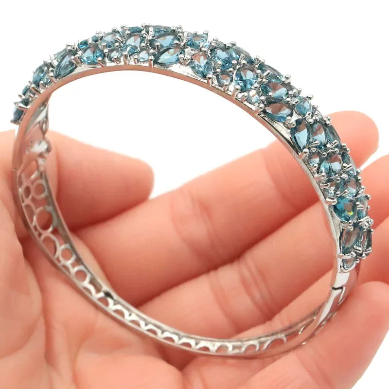 925 Solid Sterling Silver Bangle Bracelet