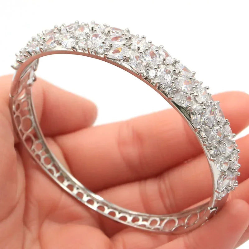 925 Solid Sterling Silver Bangle Bracelet