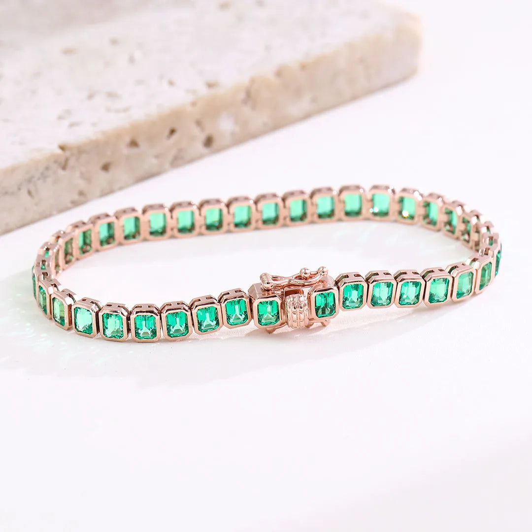 Provence fine jewelry 14K rose gold tennis bracelet