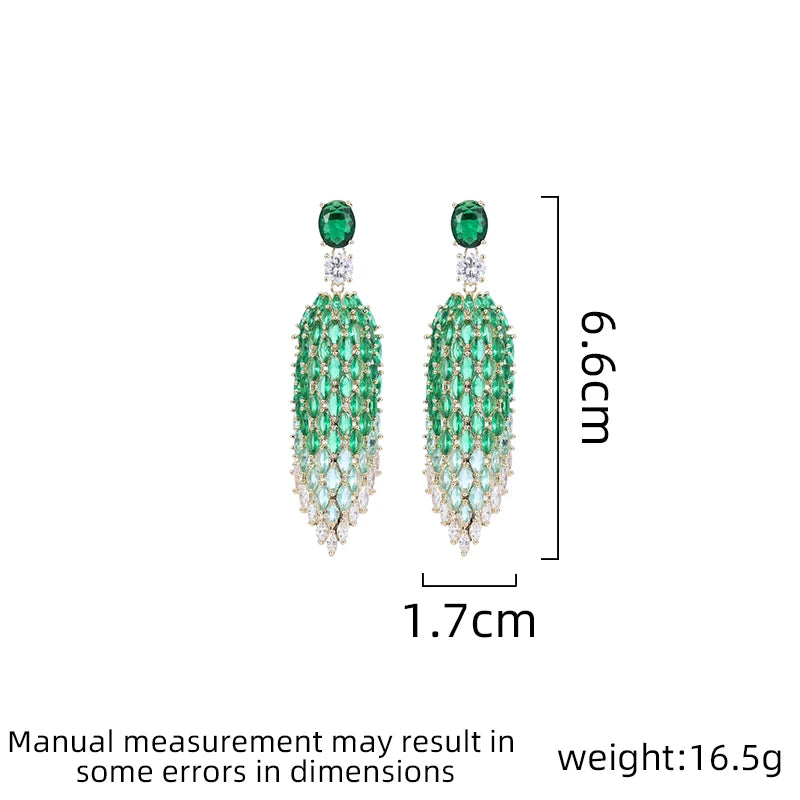 Long Tassel Earrings Versatile Accessories