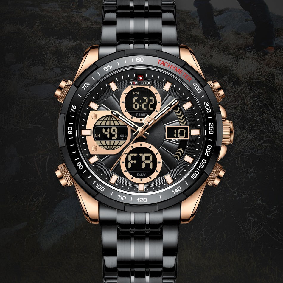 NAVIFORCE Waterproof Luminous Multifunctional Sports Men's Watch